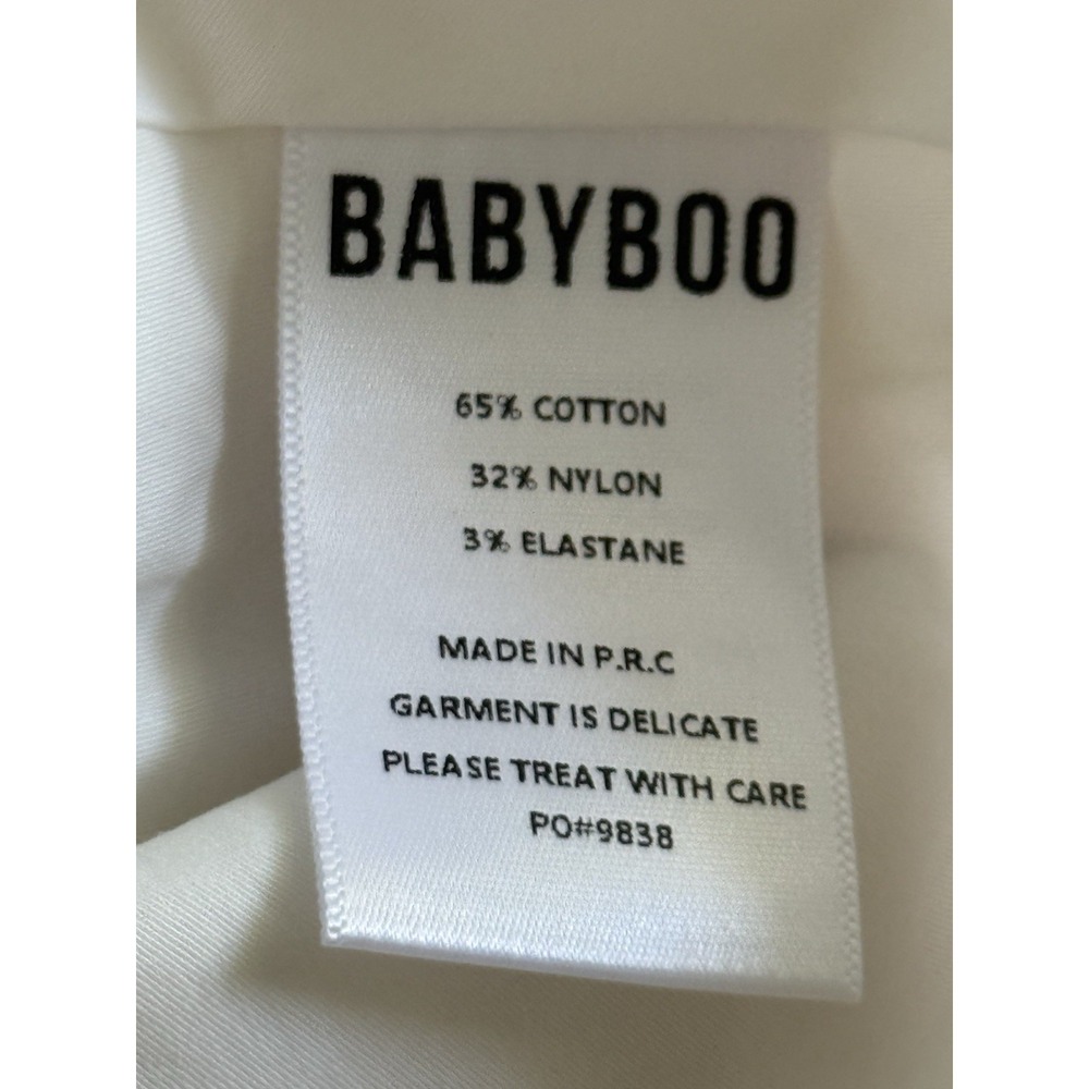 Babyboo Lacey Mini Dress Womens Size XS White Corset Milkmaid Cottagecore - Picture 6 of 11